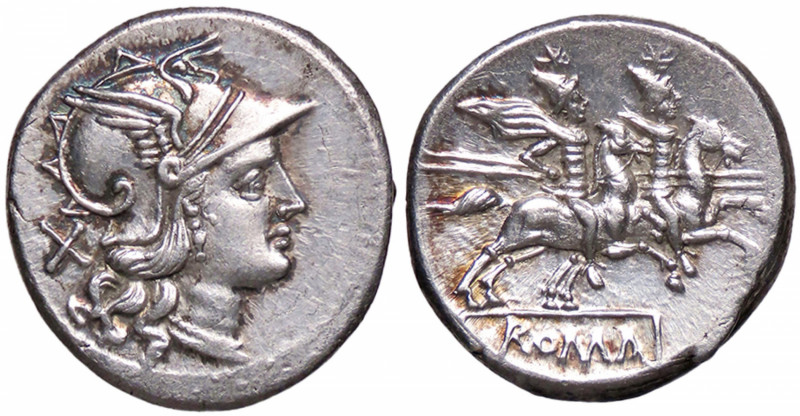 ROMANE REPUBBLICANE - ANONIME - Monete senza simboli (dopo 211 a.C.) - Denario C...