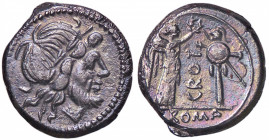 ROMANE REPUBBLICANE - ANONIME - Monete senza simboli (dopo 211 a.C.) - Vittoriato B. 36; Cr. 92/1a (AG g. 3,26) Ex asta NAC I del 1999, lotto 1373
 E...