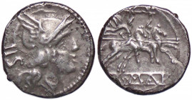 ROMANE REPUBBLICANE - ANONIME - Monete senza simboli (dopo 211 a.C.) - Sesterzio B. 4; Cr. 44/7 (AG g. 1,11)
BB/BB+