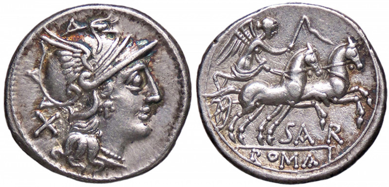 ROMANE REPUBBLICANE - ATILIA - Atilius Saranus (155 a.C.) - Denario B. 1; Cr. 19...