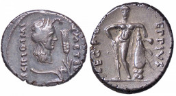 ROMANE REPUBBLICANE - CAECILIA - Q. Caecilius Metellus Pius Scipio Imperator (47-46 a.C.) - Denario B. 50; Cr. 461/1 (AG g. 3,86)
BB-SPL