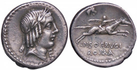 ROMANE REPUBBLICANE - CALPURNIA - L. Calpurnius Piso Frugi (90 a.C.) - Denario B. 12; Cr. 340/1 (AG g. 3,9)
BB+