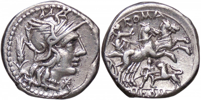 ROMANE REPUBBLICANE - DOMITIA - Cn. Domitius Ahenobarbus (128 a.C.) - Denario B....