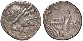 ROMANE REPUBBLICANE - FONTEIA - Man. Fonteius (108-107 a.C.) - Denario B. 8; Cr. 307/1a (AG g. 3,92) Ex asta Centauro 4 del 2008, lotto 81
 Ex asta C...