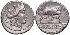 ROMANE REPUBBLICANE - FURIA - P. Furius Crassipes (84 a.C.) - Denario B. 20; Cr. 356/1a (AG g. 3,84)
qSPL
