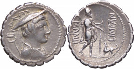 ROMANE REPUBBLICANE - MAMILIA - C. Mamilius Limetanus (82 a.C.) - Denario serrato B. 6; Cr. 362/1 (AG g. 3,82)
BB+