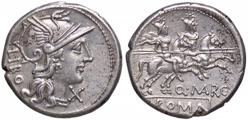 ROMANE REPUBBLICANE - MARCIA - Q. Marcius Libo (148 a.C.) - Denario B. 1; Cr. 21...
