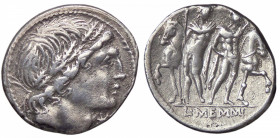 ROMANE REPUBBLICANE - MEMMIA - L. Memmius (109-108 a.C.) - Denario B. 1; Cr. 304/1 (AG g. 3,74)
BB+/qSPL