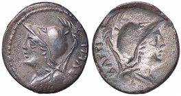 ROMANE REPUBBLICANE - SERVILIA - P. Servilius M. F. Rullus (100 a.C.) - Denario B. 14; Cr. 328/1 (AG g. 3,73)
qSPL
