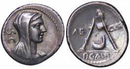 ROMANE REPUBBLICANE - SULPICIA - P. Sulpicius Galba (69 a.C.) - Denario B. 7; Cr. 406/1 (AG g. 4,05)
BB-SPL
