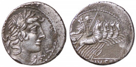 ROMANE REPUBBLICANE - VIBIA - C. Vibius C. F. Pansa (90 a.C.) - Denario B. 1; Cr. 342/5b (AG g. 4,05)
qSPL/SPL