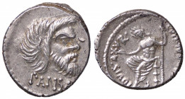 ROMANE REPUBBLICANE - VIBIA - C. Vibius C. f C. n. Pansa Caetronianus (48 a.C.) - Denario B. 18; Cr. 449/1a (AG g. 4)
SPL