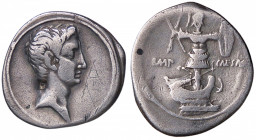 ROMANE IMPERIALI - Augusto (27 a.C.-14 d.C.) - Denario C. 119 (AG g. 3,56)
BB/qBB