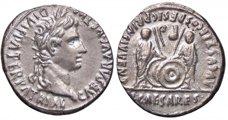 ROMANE IMPERIALI - Augusto (27 a.C.-14 d.C.) - Denario (Lugdunum) C. 43; RIC 351...