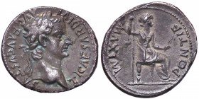 ROMANE IMPERIALI - Tiberio (14-37) - Denario C. 16; RIC 3 (AG g. 3,57)
BB+