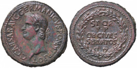 ROMANE IMPERIALI - Caligola (37-41) - Sesterzio C. 24; RIC 37 (AE g. 26,58) Ritocchi
 Ritocchi
qSPL
