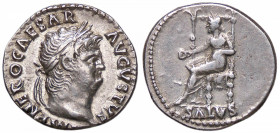 ROMANE IMPERIALI - Nerone (54-68) - Denario C. 318; RIC 53 (AG g. 3,49)
qSPL/BB+