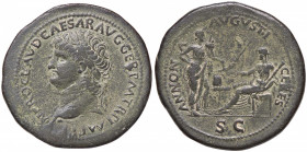 ROMANE IMPERIALI - Nerone (54-68) - Sesterzio C. 15 (8 Fr.); RIC 391 (AE g. 31,57)
BB+