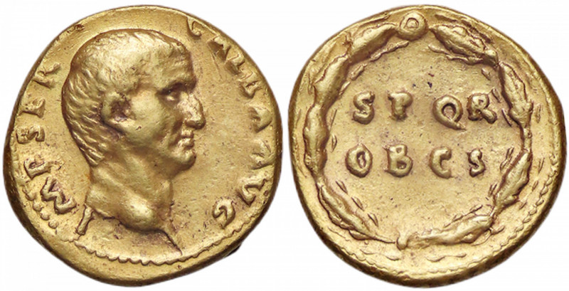 ROMANE IMPERIALI - Galba (68-69) - Aureo C. 286 (150 Fr.); RIC 241 (AU g. 7,27)...