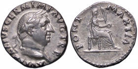 ROMANE IMPERIALI - Vitellio (69) - Denario C. 72; RIC R20 (AG g. 3)
BB+
