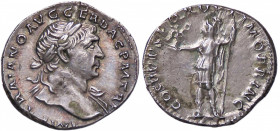 ROMANE IMPERIALI - Traiano (98-117) - Denario RIC 115; BMC 271 (AG g. 3,12)
SPL