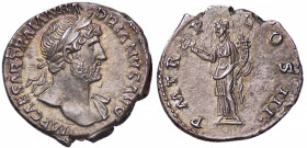 ROMANE IMPERIALI - Adriano (117-138) - Denario C. 1143; RIC 93 (AG g. 3,47) Delicata patina su fondi lucenti
 Delicata patina su fondi lucenti
qFDC