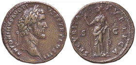 ROMANE IMPERIALI - Antonino Pio (138-161) - Sesterzio C. 783 (AE g. 22,13) Modulo ben centrato e bella patina marrone
 Modulo ben centrato e bella pa...