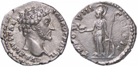 ROMANE IMPERIALI - Marco Aurelio (161-180) - Denario C. 663; RIC A459 (AG g. 3,32)
qFDC/SPL+