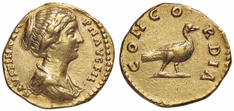 ROMANE IMPERIALI - Faustina II (moglie di M. Aurelio) - Aureo C. 63 (35 Fr.); RI...