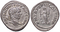ROMANE IMPERIALI - Caracalla (198-217) - Denario C. 315; RIC 266 (AG g. 3,19)
SPL+