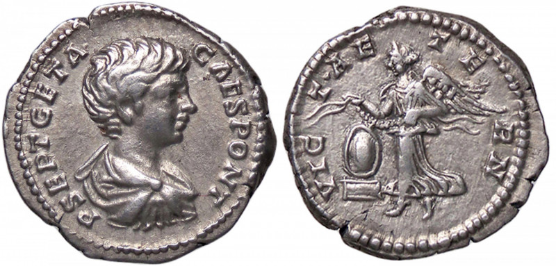 ROMANE IMPERIALI - Geta (209-212) - Denario C. 206; RIC 23 (AG g. 3,45)
SPL/SPL...
