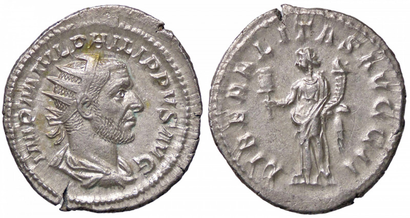 ROMANE IMPERIALI - Filippo I (244-249) - Antoniniano C. 87; RIC 38b (AG g. 4,55)...