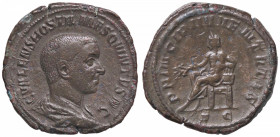 ROMANE IMPERIALI - Ostiliano (251) - Sesterzio C. 31 (15 Fr.). RIC 215 (AE g. 25,71) Ottimo esemplare, di largo modulo e ben centrato - Ex listino Mor...