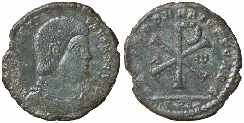 ROMANE IMPERIALI - Decenzio (351-353) - Maiorina (Treviri) RIC 155 (AE g. 7,26)...