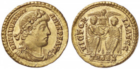 ROMANE IMPERIALI - Valentiniano I (364-373) - Solido (Treviri) C. 43; RIC 90a R (AU g. 4,47)
SPL+/qFDC