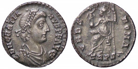 ROMANE IMPERIALI - Graziano (367-383) - Siliqua (Treviri) C. 86; RIC 27f (AG g. 2,1) Splendida patina di antica collezione
 Splendida patina di antic...