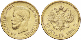 ESTERE - RUSSIA - Nicola II (1894-1917) - 10 Rubli 1899 Kr. Y64 (AU g. 8,54)
BB