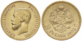 ESTERE - RUSSIA - Nicola II (1894-1917) - 10 Rubli 1900 Kr. Y64 (AU g. 8,55)
BB/BB+