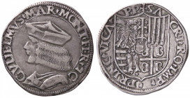 ZECCHE ITALIANE - CASALE - Guglielmo II Paleologo (1494-1518) - Testone CNI 29/32 e 35/40; MIR 185 R (AG g. 9,41)
BB/BB+
