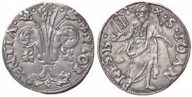 ZECCHE ITALIANE - FIRENZE - Repubblica (1189-1532) - Grosso da 7 soldi (1507 I semestre) Bern. 3479/81; MIR 67/3 RR (AG g. 1,88)Zecchiere Umberto di F...