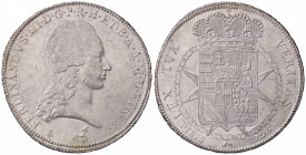 ZECCHE ITALIANE - FIRENZE - Ferdinando III di Lorena (primo periodo, 1790-1801) - Francescone 1796 CNI 26; Mont. 134 RR AG Segno sul volto
 Segno sul...