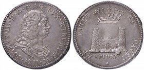ZECCHE ITALIANE - LIVORNO - Cosimo III (1670-1723) - Tollero 1711 CNI 84/5; MIR 65/4 R (AG g. 27,16)
SPL-FDC