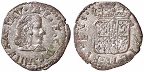 ZECCHE ITALIANE - MODENA - Francesco I d'Este (1629-1658) - Muraiola MIR 800 R (MI g. 1,86)Senza Sigle Ottima argentatura
 Senza Sigle - Ottima argen...