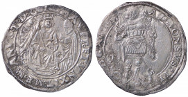 ZECCHE ITALIANE - NAPOLI - Alfonso II d'Aragona (1494-1495) - Coronato P.R. 3a; MIR 89/1 NC (AG g. 3,81) Porosità al R/
 Porosità al R/
qSPL/BB+