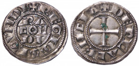 ZECCHE ITALIANE - PIACENZA - Comune, monete a nome di Corrado II (1140-1313) - Grosso CNI 13/14; MIR 1107 R (AG g. 2,07)
qSPL