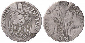 ZECCHE ITALIANE - ROMA - Giulio III (1550-1555) - Giulio A. IIII Munt. 30; MIR 980/1 RRRR (AG g. 2,75)
MB