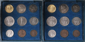 ZECCHE ITALIANE - ROMA - Pio XI (1922-1939) - Serie 1929 - 9 monete Mont. 646 R AU, AG, NI e CU In scatola
 AU, AG, NI e CU - In scatola
FDC