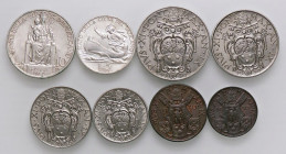 ZECCHE ITALIANE - ROMA - Pio XI (1922-1939) - Serie 1930 - 8 monete Mont. 647 AG, NI e CU
 AG, NI e CU - 
qFDC÷FDC