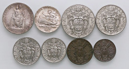 ZECCHE ITALIANE - ROMA - Pio XI (1922-1939) - Serie 1937 - 8 monete Mont. 654 AG, NI e CU
 AG, NI e CU - 
qFDC÷FDC