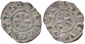 SAVOIA - Umberto II il Rinforzato (1080-1103) - Obolo MIR 13 RRRR (AG g. 0,3)II tipo
 II tipo - 
BB+